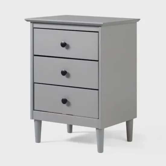 Stiva Classic Mid-Century Modern 3 Drawer Nightstand - Saracina Home image {7}