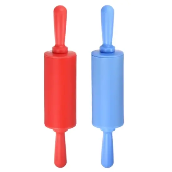 Unique Bargains Silicone Small Smooth Non-stick Heat-resistant Rolling Pins 2 Pcs image {5}