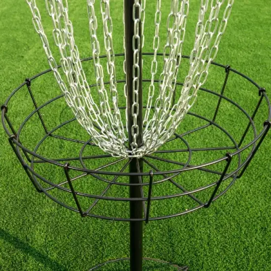 PLAYAPUT Pro 24-Chain Portable Disc Golf Basket Target , Black image {3}