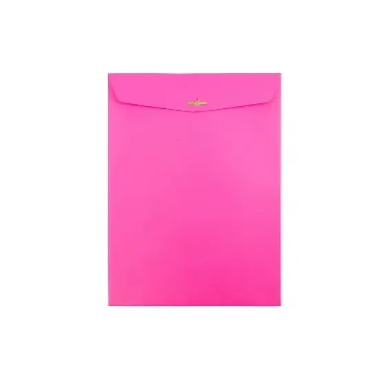 JAM Paper Open End Clasp Catalog Envelope 9" x 12" Fuchsia Pink 100/Box (90909027) image {4}