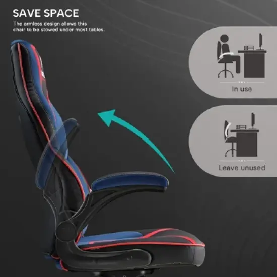 EUREKA ERGONOMIC Vortex, Gaming Chair,26" D x 26" W x 47.25''-51" H image {4}
