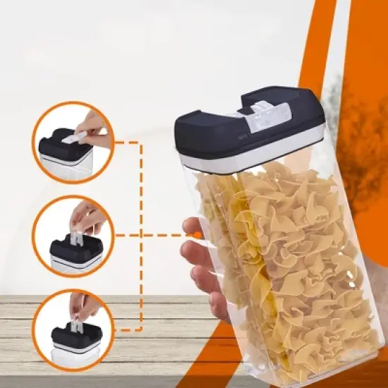 Cheer Collection Set of 6 42oz Airtight Food Storage Containers image {5}