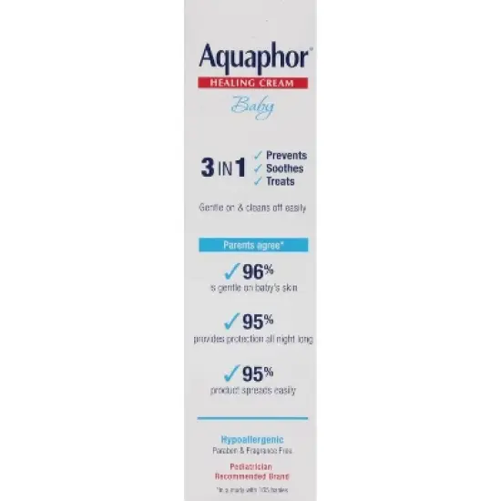 Aquaphor Baby 3-in-1 Diaper Rash Relief Cream - 3.5oz image {5}