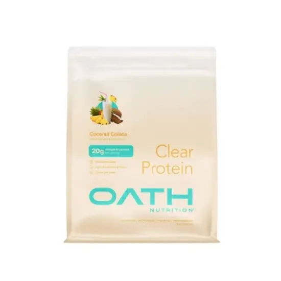 Oath Nutrition 18 Servings Clear Protein Powder - Coconut Colada: Gluten-Free Whey Isolate image {7}