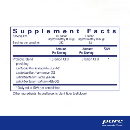 Pure Encapsulations Probiotic 123 - Children's Probiotic Support for Healthy Intestinal Microflora* - 2.1 Ounces image {1}