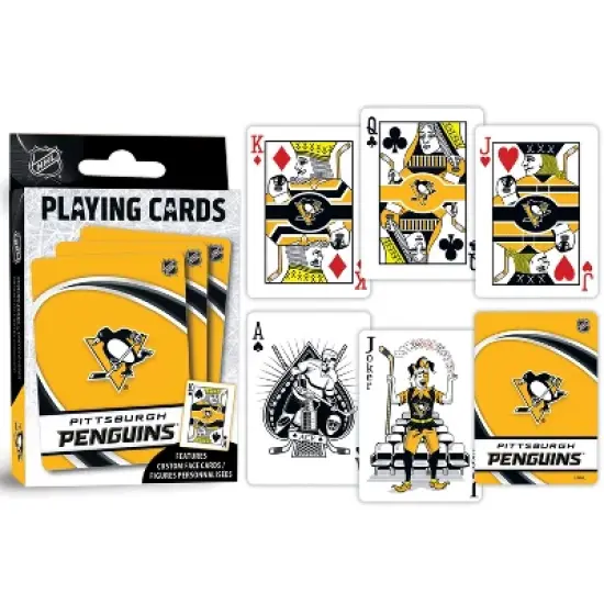 MasterPieces Officially Licensed NHL Pittsburgh Penguins Playing Cards - 54 Card Deck for Adults image {3}