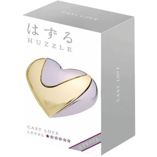 University Games Hanayama Level 1 Cast Metal Brain Teaser Puzzle | Love image {1}