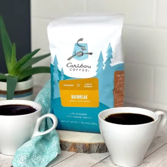 Caribou Coffee Daybreak Light Roast Ground Coffee - 20oz image {1}