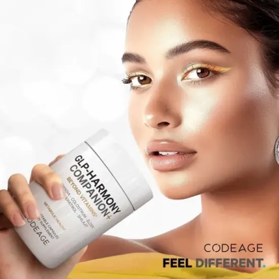 Codeage GLP-Harmony Companion+, GLP-1 Agonist Support, Lion's Mane, PEA, Shilajit Akkermansia - 60ct image {7}