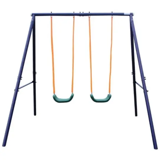 Dexmalle Two Station Swing Set for Children image {7}