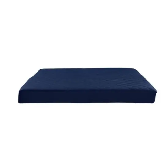Full 6" Top Mattress Polyester Filled Quilted Blue - Room & Joy image {3}