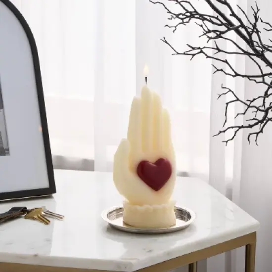 2 Wick Hand Wax Figural Candle - Threshold&trade; image {1}