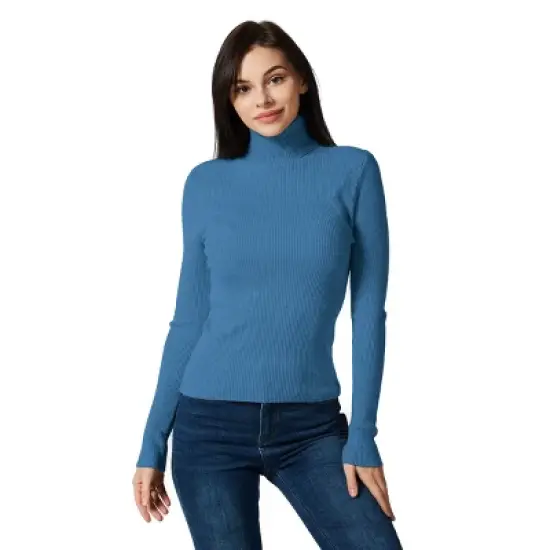 Zilpu  Lightweight Ribbed Turtleneck for Women - Slim Fit image {9}