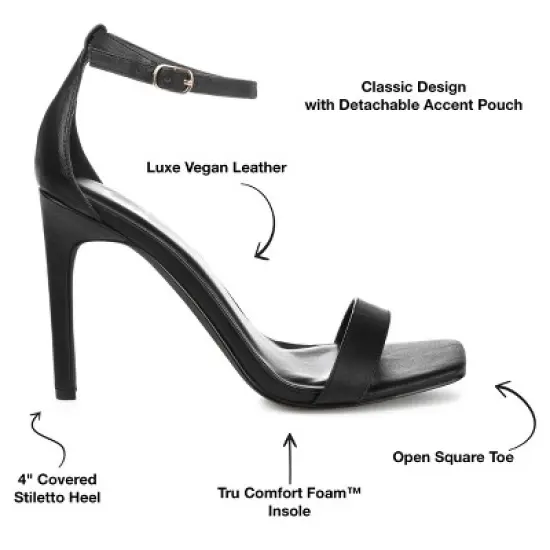 Journee Collection Womens Everton Tru Comfort Foam Open Toe High Stiletto Pumps image {7}