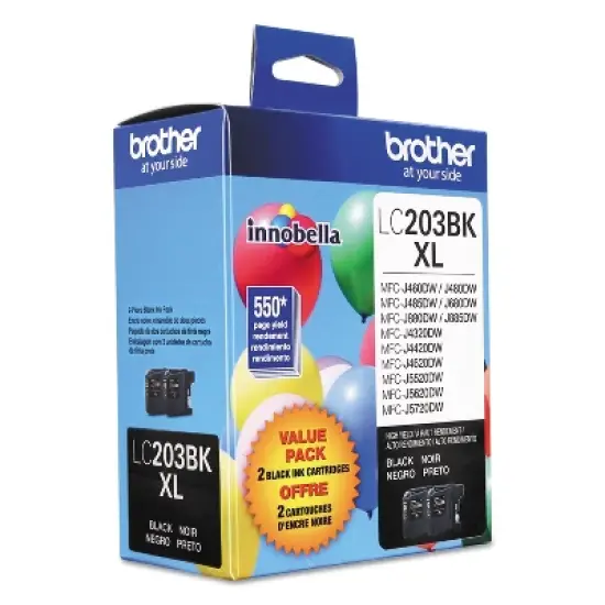 Brother LC2032PKS Innobella High-Yield Ink Black 2/PK image {1}