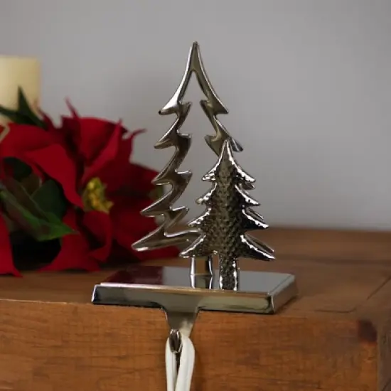 Northlight Double Pine Tree Christmas Stocking Holder - 7" image {1}