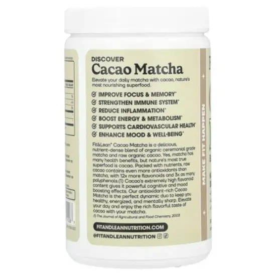 Fit & Lean Cacao Matcha, 3.7 oz (105 g) image {2}