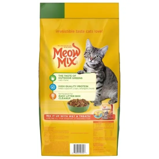 Meow Mix Indoor Health with Flavors of Chicken, Turkey ,Ocean Fish & Salmon Adult Complete & Balanced Dry Cat Food - 6.3lbs image {1}