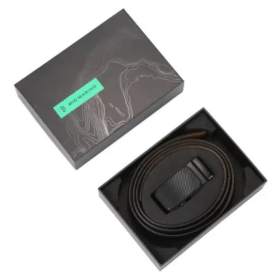 Mio Marino | Men's Indented Designed Ratchet Belt image {4}