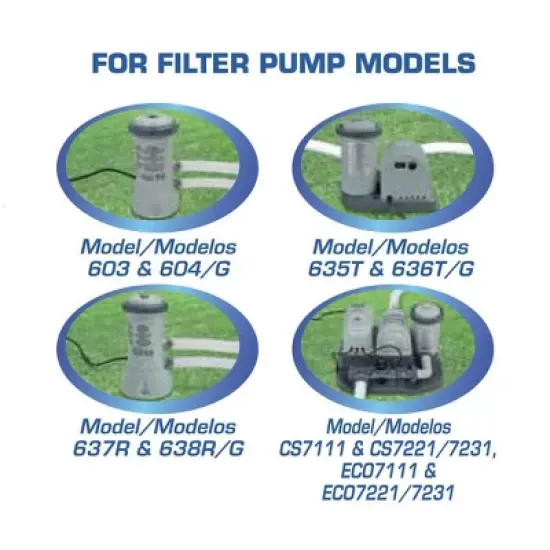 Intex 1000 GPH Easy Set Above Ground Swimming Pool Filter Pump System + Filters image {4}