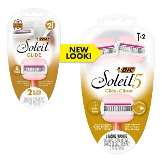 BiC Soleil 5 Glide Women's Disposable 5-Blade Razors - 2ct image {1}