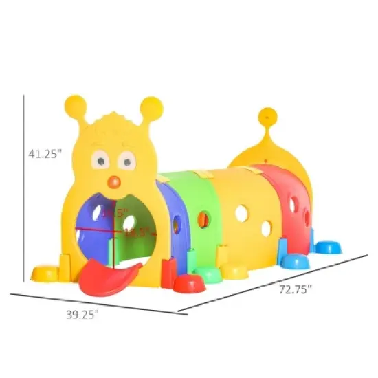 Baofuwish Caterpillar Tunnel for Kids, Outdoor Indoor Climb and Crawl Through, Play Equipment for Toddler 3-6 Year Old image {3}