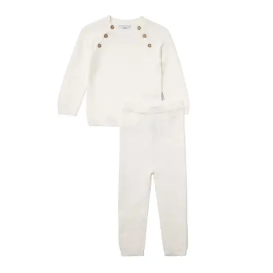 Stellou & Friends 100% Cotton Baby Sweater and Pants Knit Set image {5}