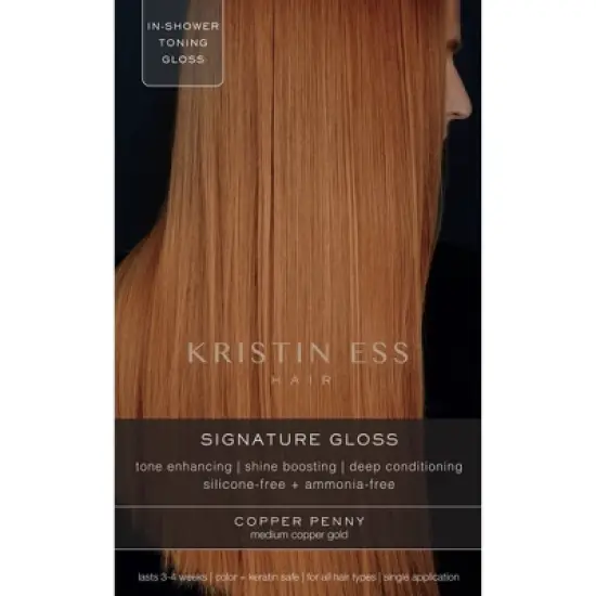Kristin Ess Hair Dye Gloss in Copper Penny for Red or Auburn Hair - 4 fl oz image {7}