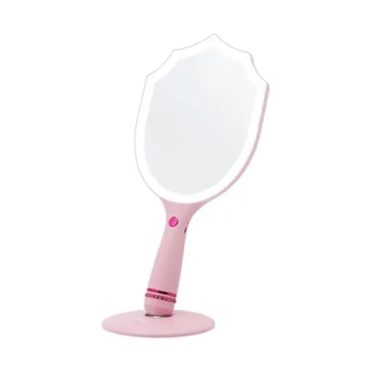 Disney Princess Handheld Lighted Makeup Mirror, Makeup Vanity Mirrors with Standing Base image {3}