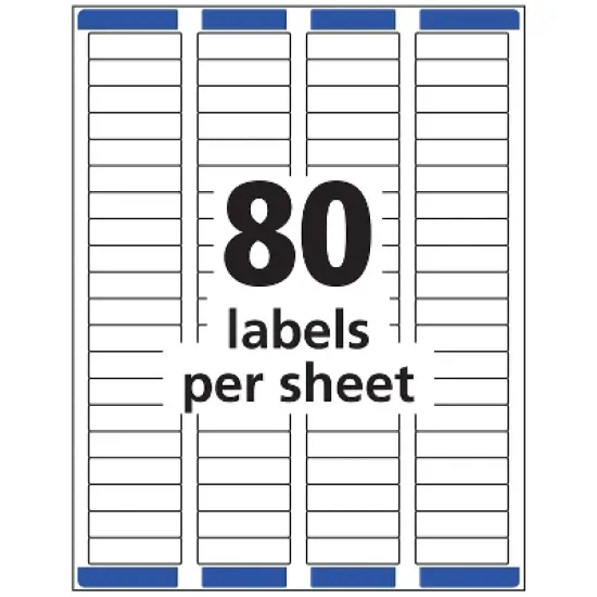 Avery Clear Easy Peel Return Address Labels Inkjet 1/2 x 1 3/4 2000/Pack 8667 image {4}