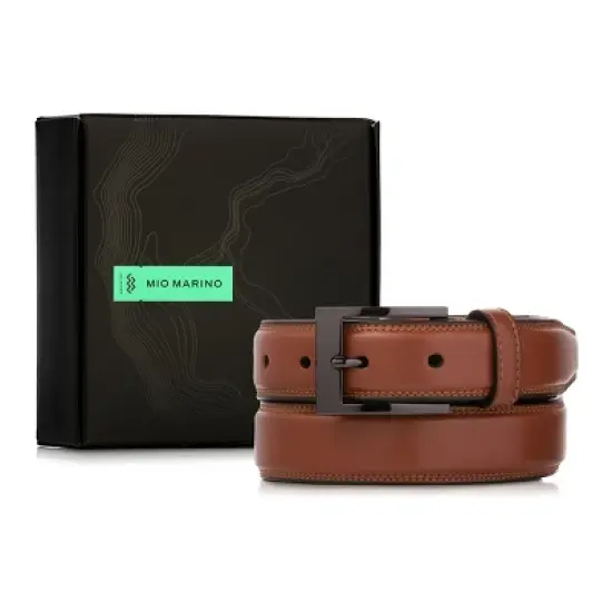 Men's Dual Hoop Leather Belt image {4}