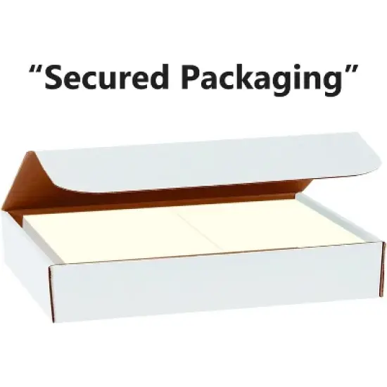 Hamilco Blank Greeting Cards Folded Cream Card stock 5 1/2" x 8 1/2" 80 lb Cover 100 Pack image {2}