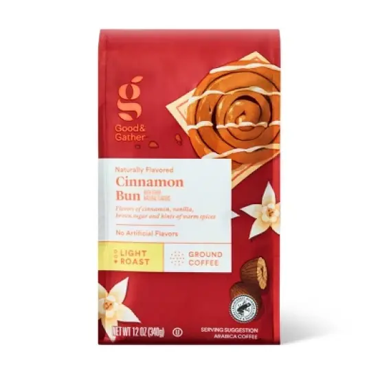 Naturally Flavored Cinnamon Bun Ground Coffee with Other Natural Flavors - 12oz - Good & Gather&trade; image {4}
