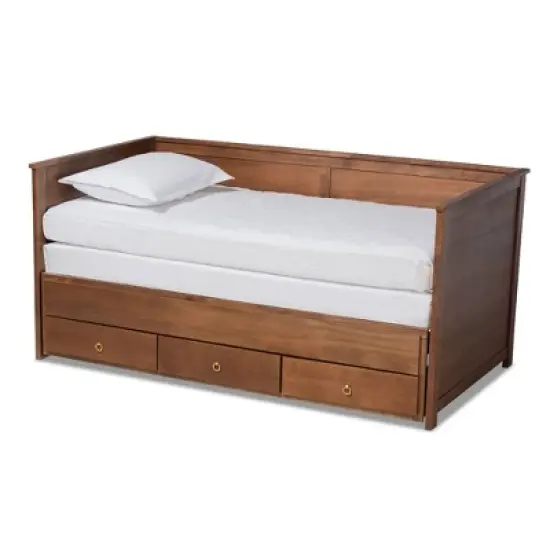Twin to King Thomas Expandable Daybed with Storage Drawers - Baxton Studio image {2}