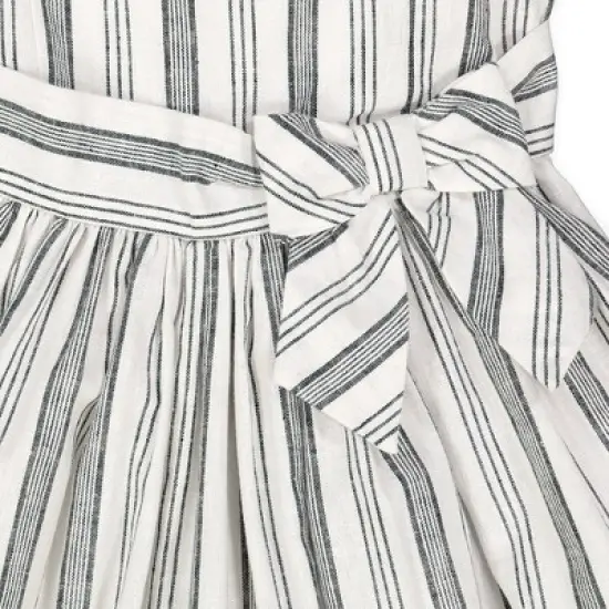 Hope & Henry Girls' Sleeveless Waist Sash Dress, Kids image {5}