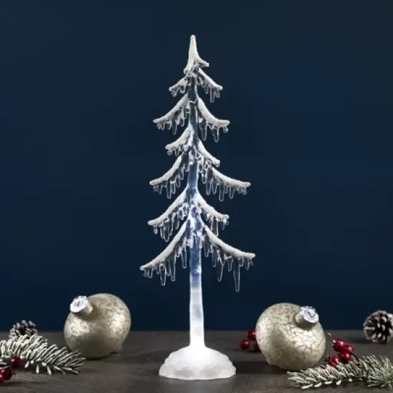 Northlight LED Lighted Acrylic Icicle Tree Christmas Decoration - 14" image {1}