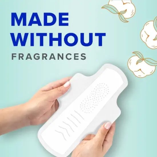 Always Pure Cotton Extra Heavy Flow FlexFoam Pads - Size 3 - 22ct image {5}