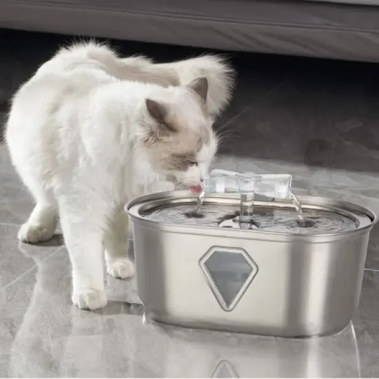 PETMAKER 3.5L Stainless Steel Cat Water Fountain image {12}