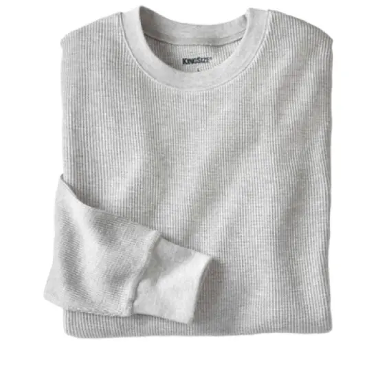 KingSize Men's Big & Tall Heavyweight Thermal Waffle Underwear Crewneck Tee Long Underwear Top image {6}