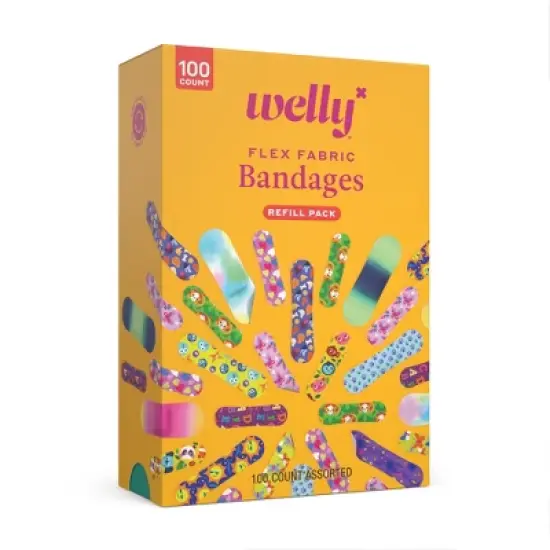 Welly Flex Fabric Assorted Bandage Pack Refills - 100ct image {5}