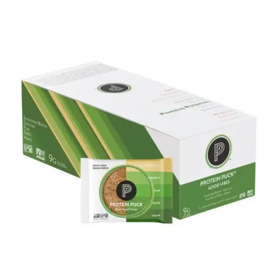 Protein Puck Good Vibes Nutrition Bars - Sunflower Butter - 2.25oz image {1}
