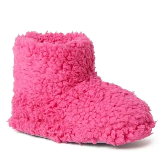 Dearfoams Kid's Tate Pile Bootie Slipper image {6}