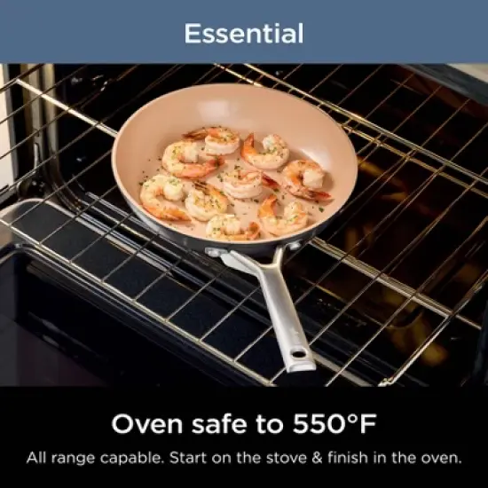 Ninja 12pc Extended Life Essential Ceramic Cookware Set: Hard Anodized Aluminum, Dishwasher-Safe, Induction Compatible image {6}