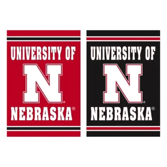 Embossed Suede Flag, House Size, University of Nebraska image {1}