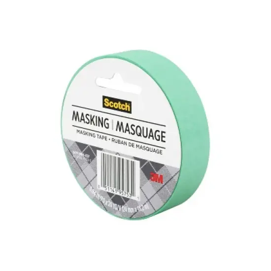 Scotch Expressions Masking Tape Green: Mint Green Colored Masking Tape, 0.94" Width, 720" Length, Art & Stationery Use image {11}