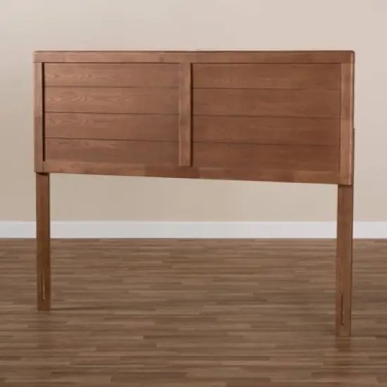 Seren Walnut Finished Wood Headboard - Baxton Studio image {3}