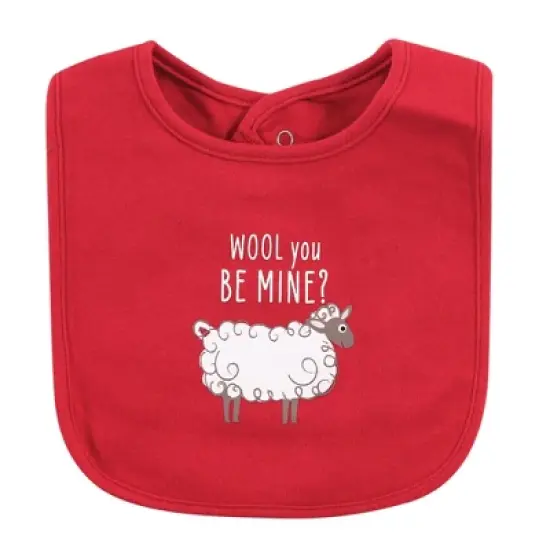 Hudson Baby Infant Boy Cotton Bibs, Bacon My Heart, One Size image {7}