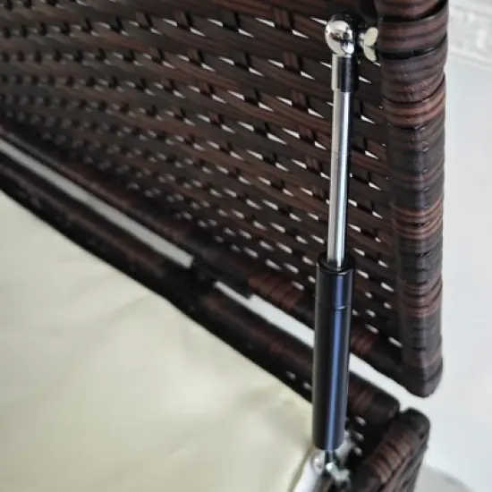 Gulches 175 Gallon Outdoor Storage Box with Inner Liner, PE Rattan  Deck Box for Indoor, Patio Furniture Cushions, Pool Toys, Garden Tools, Brown image {8}