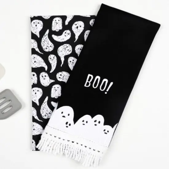 2pk Dishtowels Boo Ghost - Bullseye's Playground&trade; image {4}