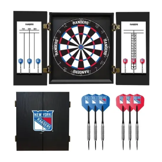 NHL NY Rangers Fan's Choice Dartboard Set image {8}